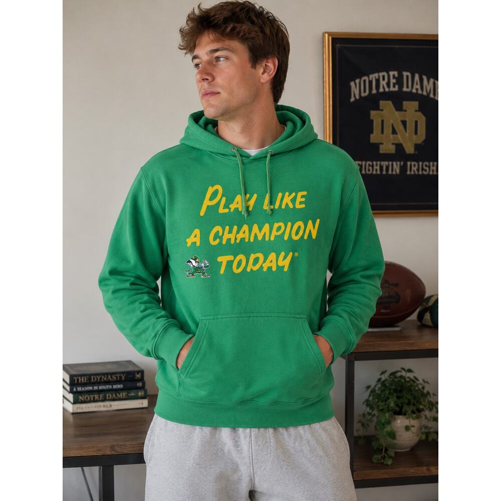 fanatics play like a champion hoodie Notre dame green - Picture 4 of 5